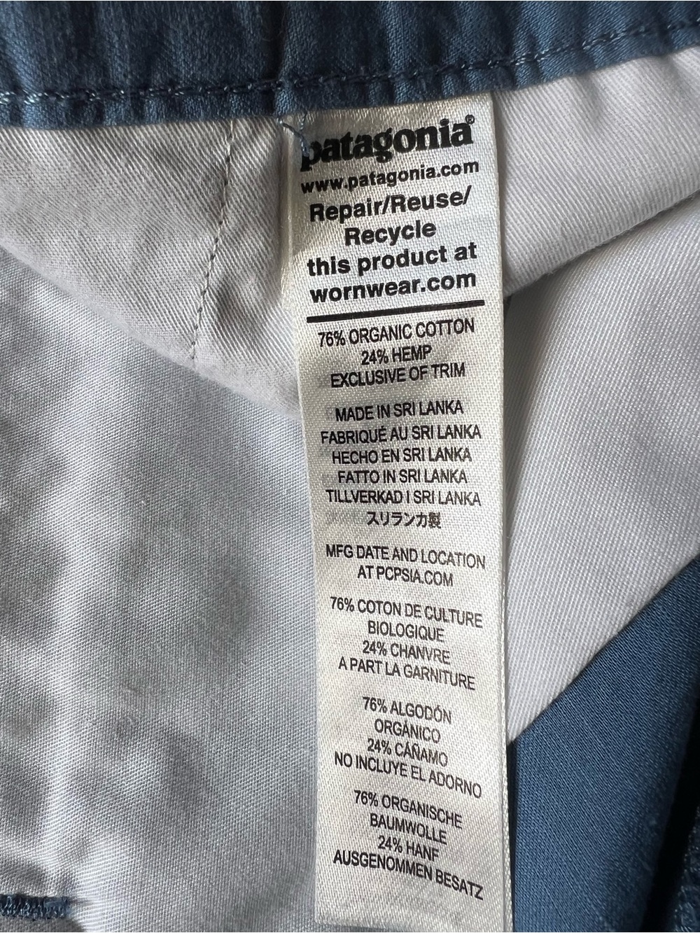 Patagonia Men's Slate Blue Flat Front Shorts - Picture 7 of 9